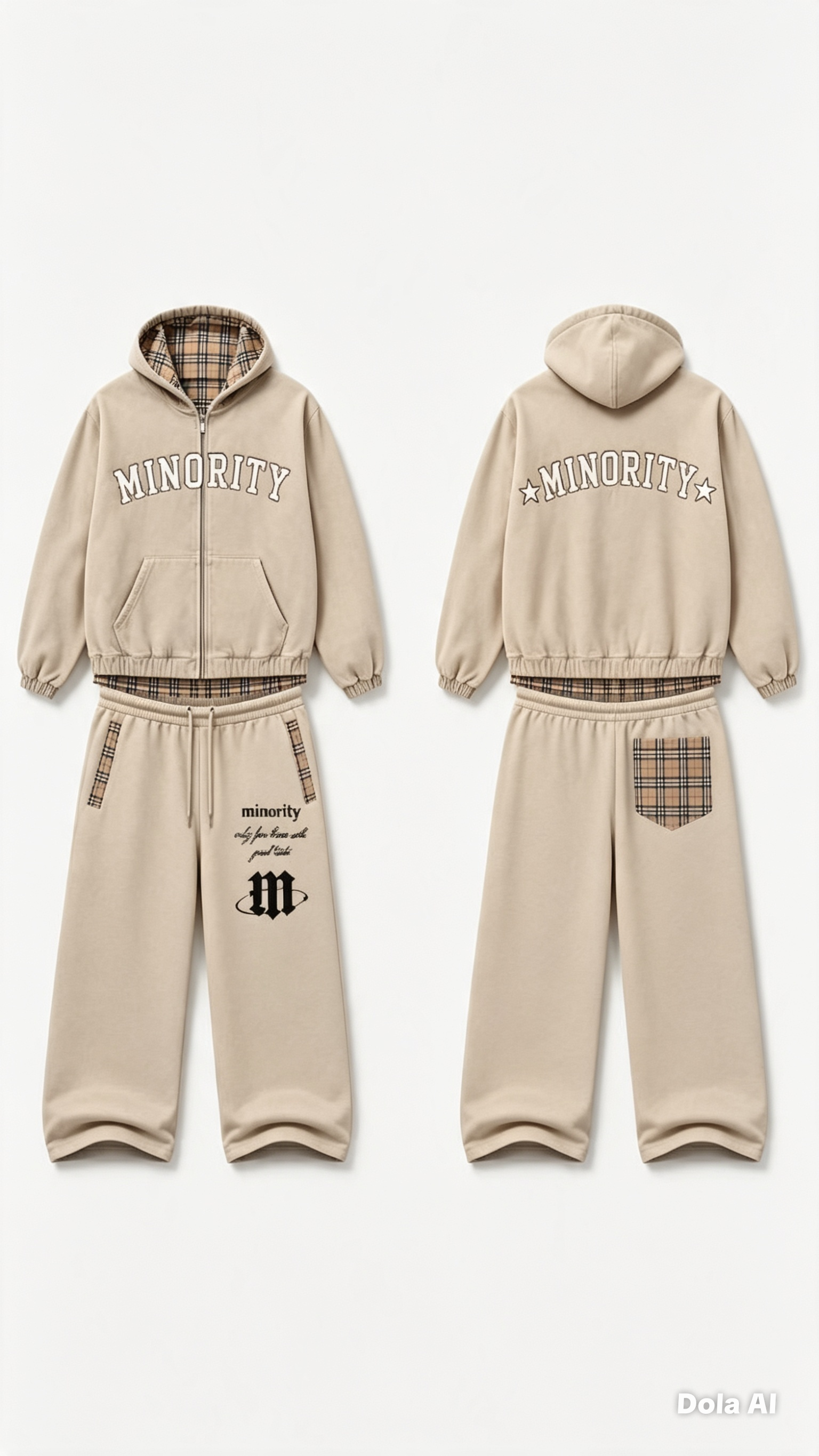 minority tracksuit (cream)